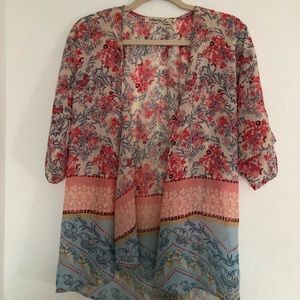 Liberty Love Flowy Kimono Size M